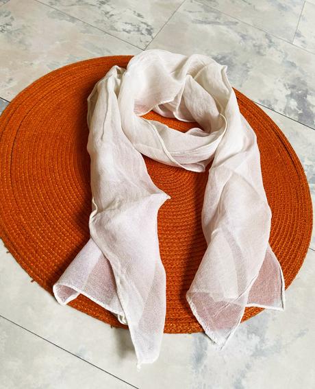 Mušelínová šatka na krk, xl