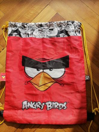 Vrecko angry birds na prezuvky, výtvarnú, telesnú, 