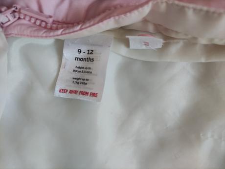 Zimna kombinéza pre dievčatko, ladybird,80