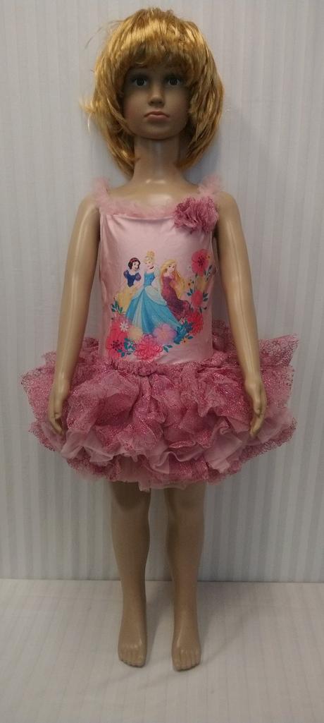 Ružový tanečný tricot, kostým, disney, 122-128, 