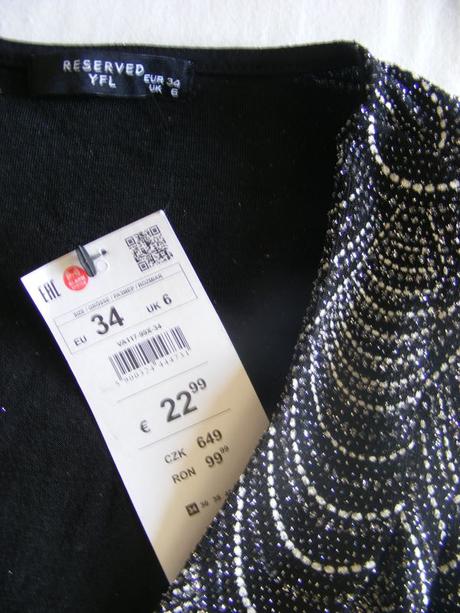 Blúzkové trblietavé body reserved, reserved,34 / xs