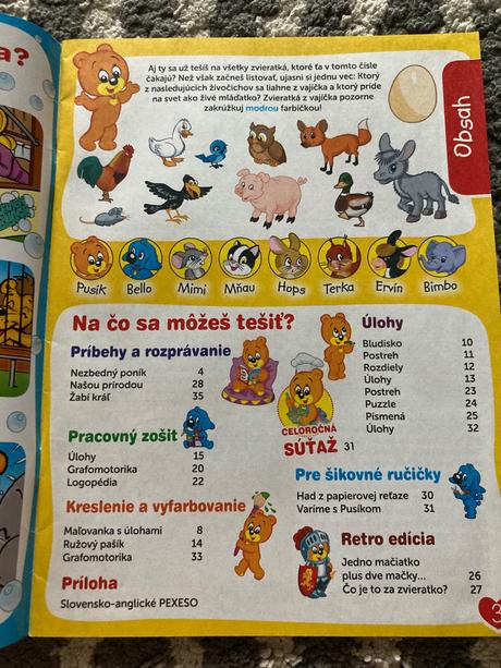 Macko pusík časopis, 