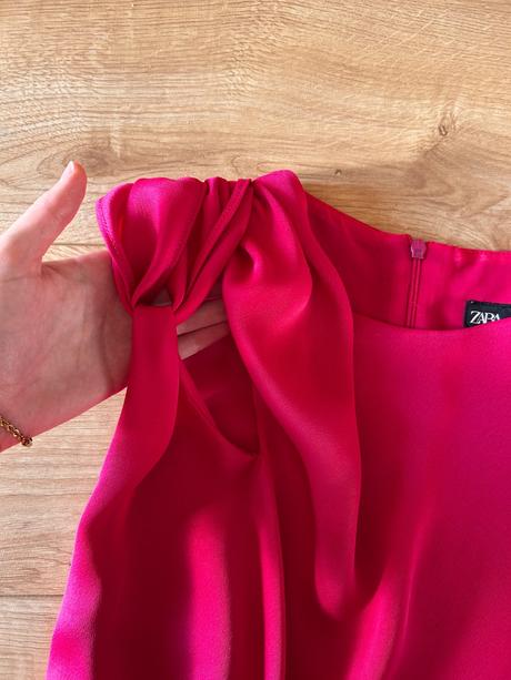 Saténové midi šaty - xs, zara,xs