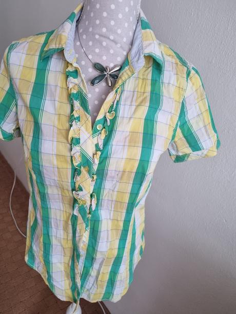 Žlto-zeleno-biela košeľa lerros veľ. 38, 38