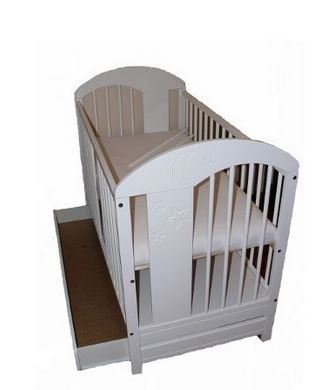 Postieľka radek vii+šuflík biela akcia, šírka (cm): 60,dĺžka (cm): 120