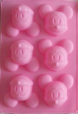 Silikónová forma 6 mickey mouse,