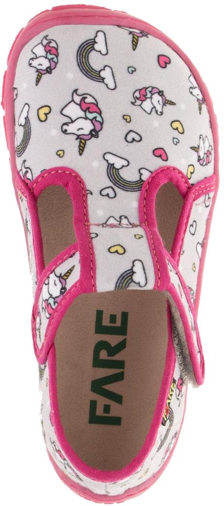 Fare bare - prezuvky sivo-ružové (jednorožci), fare,28 / 29