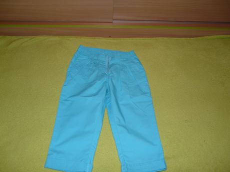 Tyrkysové balónové nohavice, c&a,128