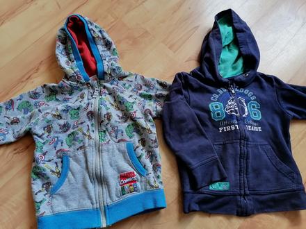 2x mikiny do škôlky 110, 110