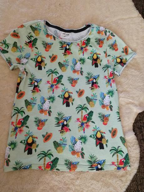 Bledo zelené tričko, h&m,122