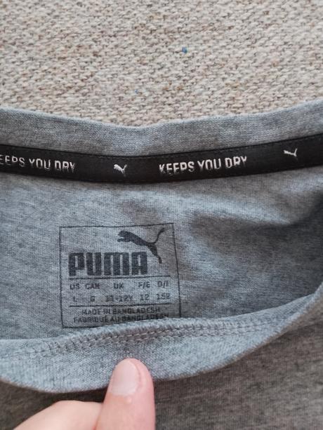 Dievčenské sivé tričko, puma,152