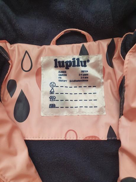 Bunda do dažďa lupilu č. 98/104, lupilu,104