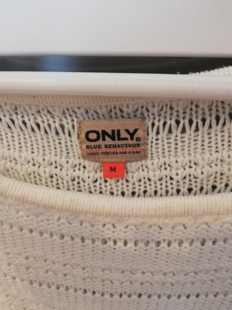 Biely sveter only, only,m