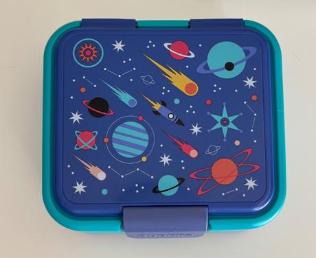 Quokka twist, delený plastový box na jedlo space,