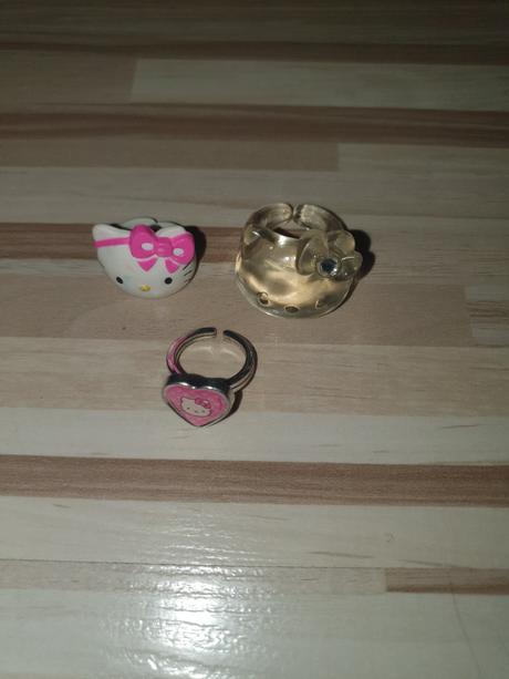 3x prstene hello kitty, 