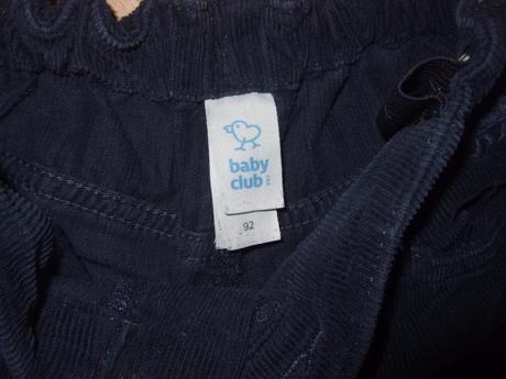 Menčestrové nohavice zn. c&a, veľ. 92, c&a,92