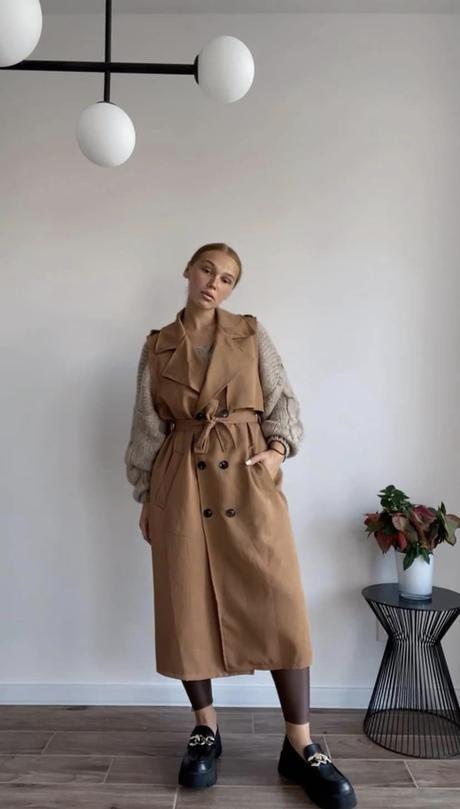 Dámska dlhá vesta,