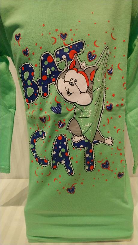 Zelená nočná košeľa bat cat, valerie dream,112 cm, 110