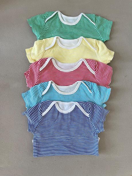 Sada 5ks pasikavych farebnych letnych body, f&f,68
