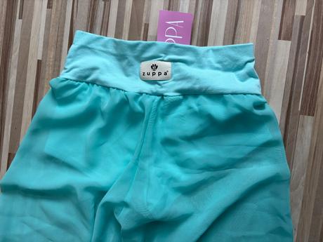 Mušelínové letné zuppa nohavice tyrkysové, 152 / 158 / 164
