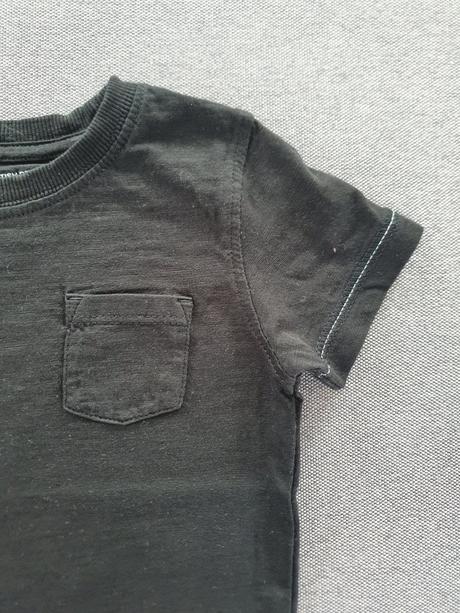 Čierne tričko s vreckom, next,92