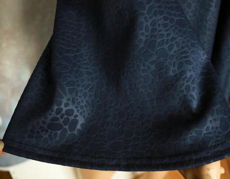 Midi šaty tmavomodré, xl