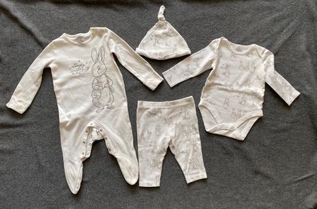 Set body,legíny, čiapka a overal, f&f,68