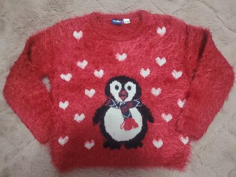 Vianočný dievčenský sveter, lupilu,110