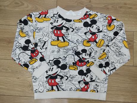 Mikina mickey mouse, 134/140, h&m,134