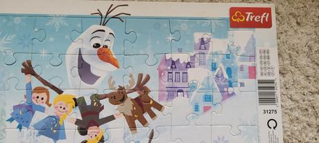 Puzzle ľadové kráľovstvo olaf,