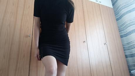 Dámske čierne šaty veľ. s 36, 36