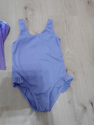 Fialove ktasne plavky 110/116, 116