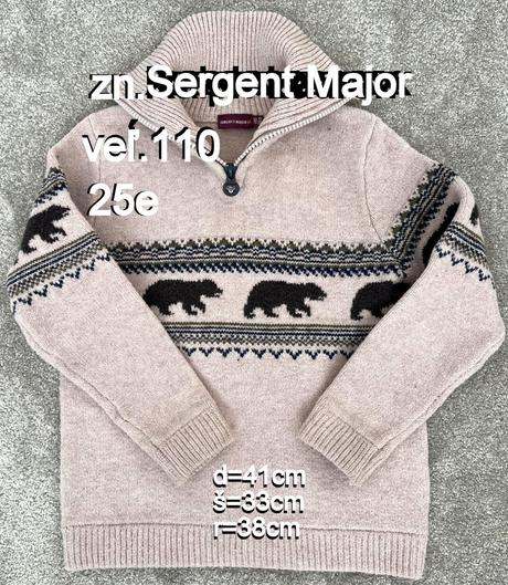 Svetrík veĺ.110, zn.sergent major, sergent major,110