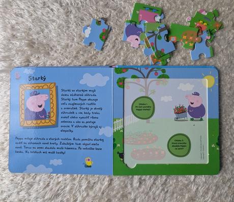 Peppa pig - knižka s puzzle, 