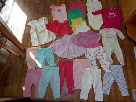 Balik dievcen.oblecenia jar/leto 74/80 top stav, 68–80