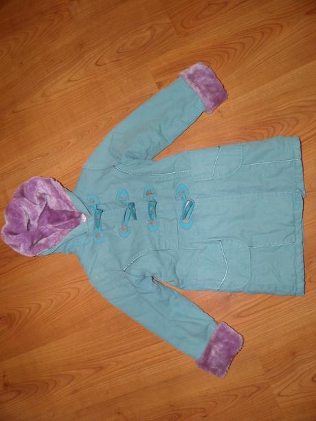 Tyrkysový kabátik na 4roky, kenvelo,110