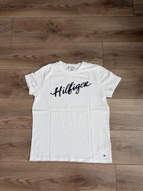 Biele tričko tommy hilfiger, tommy hilfiger,s
