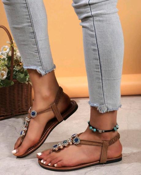 Sandále s kamienkami, 35 - 40