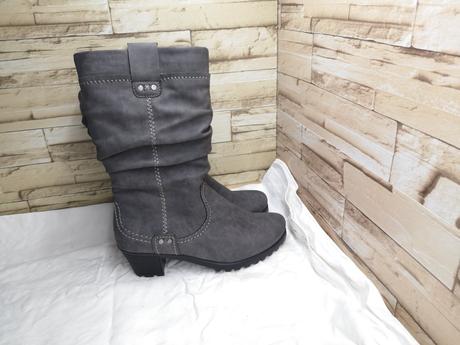 Rieker 37 - dámske zateplené šedé čižmy, rieker,37