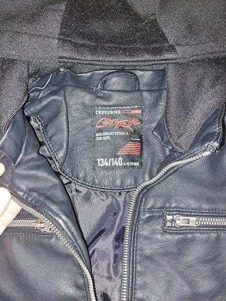 Koženková chlapčenská bunda, 140