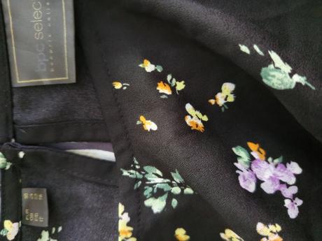 Čierna blúzka s kvietkami, bonprix,5xl