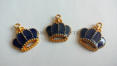 Prívesok korunka - modrá,