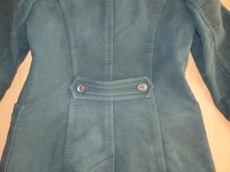 Zeleny dlhy prechodny kabat, next,s