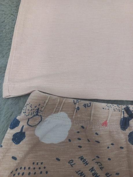 Tenke vrubkovane pyzamo, h&m, 122/128, h&m,122
