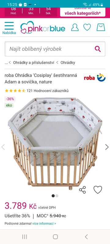 Ohrádka roba osemhranná, šírka (cm): 100,dĺžka (cm): 100