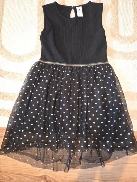 Šaty so srdiečkami vel.134, c&a,134