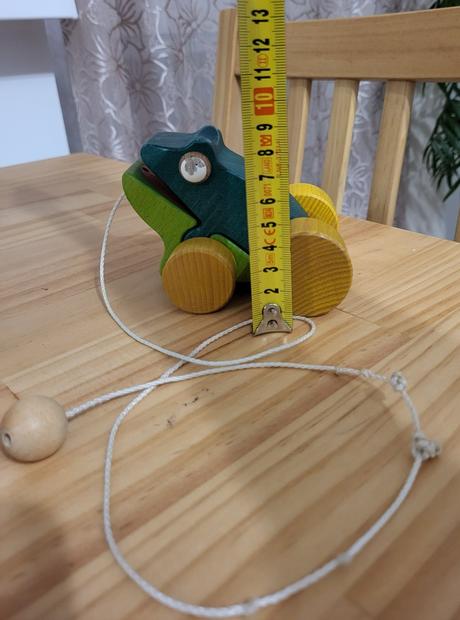 4x drevená ťahacia hračka - zvieratká, 