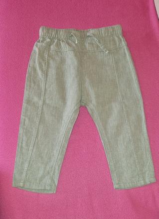 Ľanové nohavice h&m, v.80, h&m,80