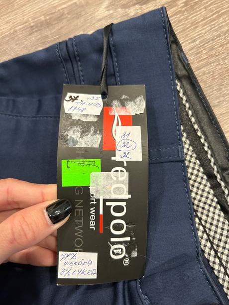 Redpolo nove panske elegantne nohavice 32/34, m