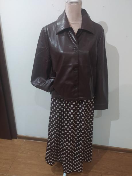 Bodkovaná sukňa, zara,m